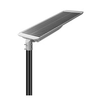Lampe solaire LED extérieure 30W-120W IP65 avec télécommande pour aménagement paysager, rues, jardins, zones de stationnement, construction en aluminium