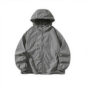 Offre Spéciale – Nouvelle Collection : Ensemble Survêtement et Veste Coupe-Vent Sans Coutures à Fermeture Éclair, Tissé, Décontracté et Ample, Séchage Rapide pour Homme - Product Image 4