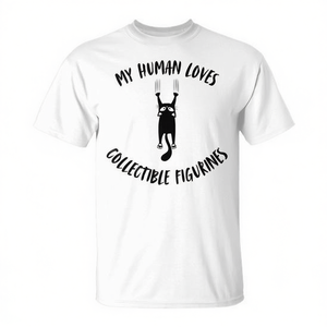 T-shirt pour les amoureux des chats et des figurines de collection - My Human Loves - Product Image 2