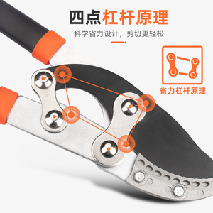 Lu Ban's Work Bypass Pruning Shears 60mm Cutting Capacity Stainless Steel Garden Lopping Shears For Fruit Tree Trimming - Product Image 4