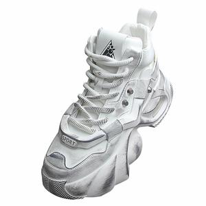 <strong>Basketball</strong> <strong>Shoes</strong> Anti Slip, Height Increasing, Thick Soled, Fashionable <strong>2026</strong> New Men's High Top Running White <strong>Shoes</strong> - Product Image 5