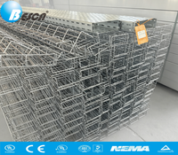 BESCA UL/CE Approuvé - Chemin de câbles en acier inoxydable à grille, plateau en treillis métallique haute résistance pour système de câblage électrique de bâtiments commerciaux