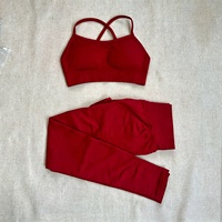 Ensemble de sport respirant et compressif, séchage rapide, multicolore, sans coutures, idéal pour le cyclisme, la course, le Pilates et le yoga – Vente Flash