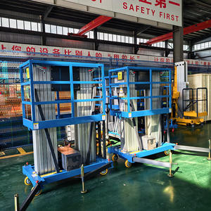 मोबाइल सिंगल और डबल कॉलम फ्रेट लिफ्ट फैक्ट्री मानवयुक्त वाहन इनडोर एल्यूमीनियम मिश्र धातु लिफ्ट इलेक्ट्रिक छोटे प्लेटफॉर्म हाइड्रा - Product Image 5