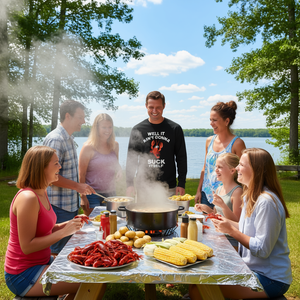 เสื้อยืดแขนยาวลายกุ้งเครย์ฟิช ดีไซน์ลายกุ้งล็อบสเตอร์ ไม่ใช่แบบน่าเกลียด - Product Image 3