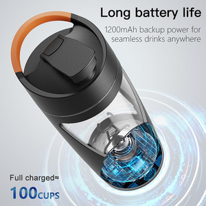전문가용 전기 단백질 쉐이커 700ml 스마트 보틀 (USB 충전 및 주스 기능 포함) 누수 방지 미니 블렌더 - Product Image 5