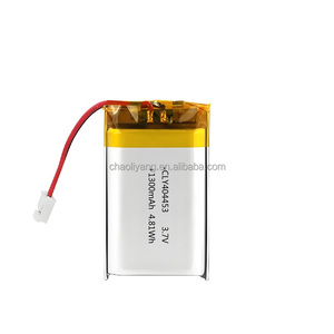 공장 <span class=keywords><strong>3.7v</strong></span> 404453 1300mah 충전식 리튬 폴리머 배터리 리튬 이온 리포 배터리 셀 - Product Image 1