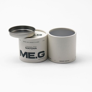 Emballage en tube de papier biodégradable personnalisé de qualité alimentaire, emballage composite en papier pour les feuilles de thé, le matcha en poudre - Product Image 4