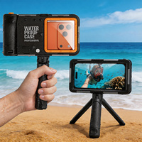 Offre Spéciale Usine : Ensemble Sportif avec Boîtier de Plongée Universel IP68 et Trépied à Poignée Télescopique pour Prise de Vue Stable pour iPhone 17 Pro Max et Galaxy S26 Ultra