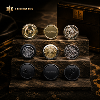 Boutons en alliage de zinc personnalisés HONMEO avec logo, boutons à tige en forme de champignon, boutons de marque OEM pour vêtements, boutons en métal