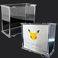 99% UV Booster Pack Vitrine Acrylique avec Couvercle Magnétique Etb Protector Box 151 Booster Bundle Box Case Collection Storage Box