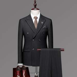 <span class=keywords><strong>Costume</strong></span> de Marié Slim Style Européen et Américain pour Hommes - Product Image 2