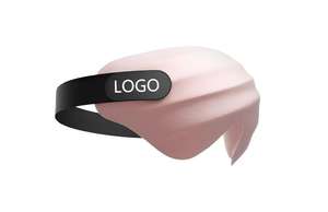 Masque de sommeil en coton 3D de luxe pour les voyages en avion, 100% occultant, super doux, surdimensionné, personnalisable, original, nouveauté 2026 - Product Image 2