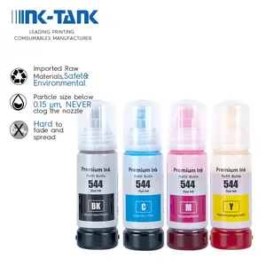 INK-TANK T 544 T544 Premium compatibile Color Bulk Water Based Bottle Refill DGT Tinta Ink per stampante Epson L3250 L3110 L3150