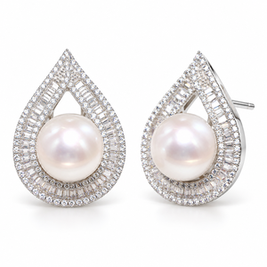 Eleganti Orecchini a Goccia per Donne, Design Geometrico con Perline, Accessori Femminili da Principessa - Product Image 1