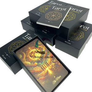 طباعة بطاقات التارو الملونة المخصصة بأسعار منخفضة مع حواف ذهبية مستديرة - Product Image 1