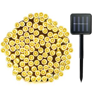 Ngoài Trời Không Thấm Nước 12M 100 <span class=keywords><strong>LED</strong></span> Năng Lượng Mặt Trời Powered Giáng Sinh Chuỗi Ánh Sáng Cho Hàng Rào Patio Bãi Cỏ Sân Vườn Trang Trí - Product Image 2