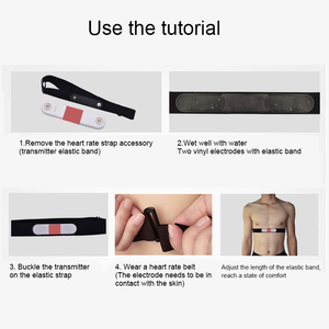 Fabrication de capteur de fréquence cardiaque avec sangle de poitrine étanche moniteur de sport ordinateur <span class=keywords><strong>vélo</strong></span> sport bande <span class=keywords><strong>ceinture</strong></span> - Product Image 4