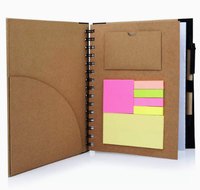 Carnet à spirales personnalisé A6 avec calculatrice électronique multifonction, stylo, couverture en papier imprimée, offre promotionnelle