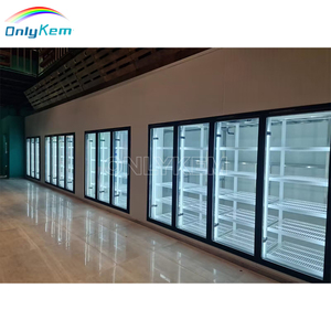 Siêu thị cửa kính đi bộ trong mát Tủ đông hiển thị phòng lạnh - Product Image 3
