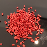 2% dosis konsentrasi tinggi merah Masterbatch PP/PE/PET/PA/ABS kompatibel