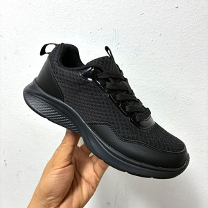 Zapatillas Deportivas Negras de Malla con Cordones, Punta Redonda, Suela de Goma Transpirable, Entresuela de EVA, para Todas las Temporadas, Venta al Por Mayor - Product Image 3