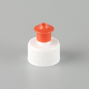 Bouchon à vis en plastique pour bouteille, bouchon à ouverture par poussée et torsion pour usage chimique - Product Image 1