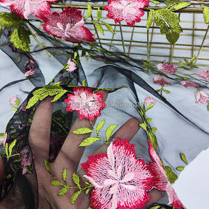 Tùy Chỉnh 3D Thêu Hoa Ren Vải Net Dệt Kim Với Nhuộm Mô Hình Lưới Cho Váy Cưới Và Tutu Phụ Kiện - Product Image 2