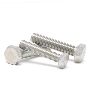 Vis à tête hexagonale en acier inoxydable galvanisé DIN 931 933 8.8, vente chaude en stock de notre usine chinoise - Product Image 2