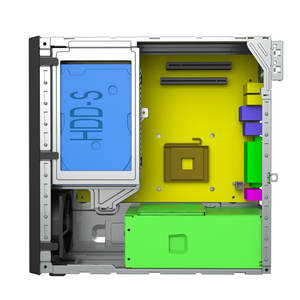 Casing Komputer ITX <span class=keywords><strong>Mini</strong></span> 7,5 L, Catu Daya TFX, Casing <span class=keywords><strong>PC</strong></span> Tanpa Alat SFF Desktop - Product Image 5