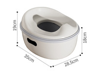 Ensemble de pot pour tout-petits 3-en-1, 3 modes, 5 couleurs, cuvette amovible, protection anti-éclaboussures, base antidérapante, suspendable au mur, 35x28.5x19cm, OEM