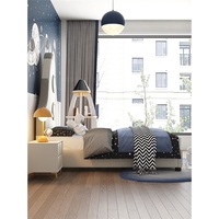 Lit enfant JS Rocket Spaceship, thème astronaute, structure en bois massif, lit moelleux pour chambre d'enfant Furi