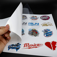 8.5x11 A4 jet d'encre imprimable vinyle PVC mat brillant autocollant feuille de papier support adhésif Transparent plastique vinyle matériel