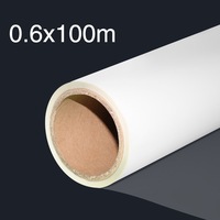 Rollo de Película de Transferencia Térmica DTF de PET de Alta Temperatura de 75UM, 30cm/33cm X 100m, de Una o Dos Caras, Suministrado por Fábrica, para Ropa Digital