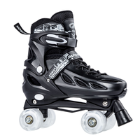 Patins à roulettes d'extérieur réglables de haute qualité avec roulements ABEC-7, conception durable à double rangée de 4 roues pour enfants et adultes