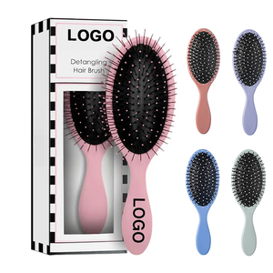 Cepillo Desenredante con Logotipo Personalizado, Cepillo con Cojín de Aire, Herramienta para Extensiones de Cabello, Peine para el Cuidado de Pelucas, Desenredante y Peinado, Cepillo para Peinar hacia Atrás - Product Image 1