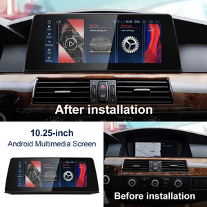 STWEI ID8 จอแอนดรอยด์ 15 สำหรับรถยนต์ รองรับบลูทูธ Carplay สำหรับรถยนต์ BMW ซีรีส์ 3 E90 E91 ซีรีส์ 5 E60 E61 เครื่องเล่นวิดีโอ จอภาพ มัลติมีเดียกลาง - Product Image 3