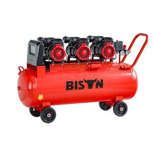 BISON(CHINA) เครื่องอัดอากาศแบบไร้น้ำมัน ขนาด 100 ลิตร รุ่นเงียบพิเศษ 6 แรงม้า 4.8 กิโลวัตต์ 8 บาร์ 230 โวลต์ 50 เฮิรตซ์ ระดับมืออาชีพ - Product Image 1
