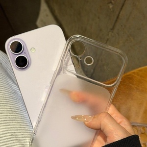 <span class=keywords><strong>Funda</strong></span> Transparente Sólida Rectangular para Teléfono 17 16 14 15 Pro Plus 18 13 12 11 Pro Max 8 XR X XS <span class=keywords><strong>SE</strong></span> - Product Image 1