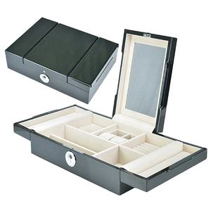 De Lujo cerradura brillante laca caja de regalo de madera reloj de la joyería caja de almacenamiento - Product Image 1