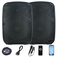 Système de sonorisation professionnel pour usine, combo audio 1000W, 2x15 pouces, sans fil, pour karaoké, enceinte PA, système de sonorisation portable pour fêtes et DJ, Bocina