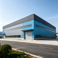 Structure métallique en acier de grande portée Q355B, bâtiment métallique robuste, charpente métallique haute résistance, atelier industriel, entrepôt préfabriqué en acier
