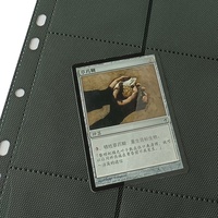 Yuantuo-Carpeta de anillos personalizada, 9 páginas de bolsillo, carga superior, fundas para tarjetas de comercio