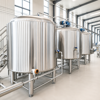 Fermenteur sous pression en acier inoxydable TONSEN 500L-5000L avec contrôle automatique pour brasseries industrielles