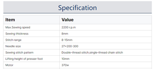 GK20-9 高速製袋縫製機 シングルニードル ダブルスレッド 工業用製袋ミシン - Product Image 5