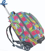 Sac à dos d'école pour filles, personnalisé, durable, avec motif de dessin animé, pour ordinateur portable, 40L, poignée souple, fermeture éclair, imperméable, polyester écologique