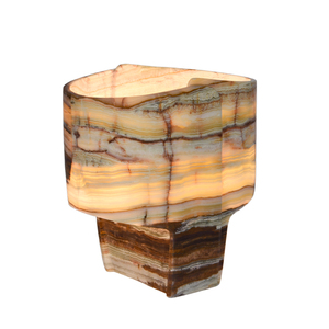 Luxury Natural Onyx Table Lamps Modern Novelty Stone Lighting Fixture 3000K Warm Light Hotel Home Commercial Interior Design - Product Image 6