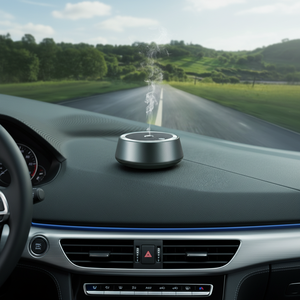 Venta directa de fábrica Cinco opciones de modos de difusión Mini difusor sin agua de aleación de aluminio Arranque-parada automática inteligente para automóvil - Product Image 1