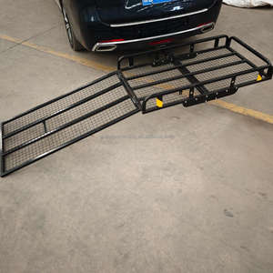 Heavy Duty 500LBS Utilitaire Panier Pliant Rampe Mobilité Scooter Fauteuil Roulant <span class=keywords><strong>Transporteur</strong></span> En Acier Remorque Attelage Montage Cargo Carrier - Product Image 4