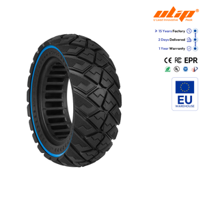 Pneu solide tout-terrain ULIP noir-bleu 9x3.0-5.5 pour trottinette électrique Kukirin G2 Pro 9 pouces 2024, pneu de remplacement anti-crevaison - Product Image 1